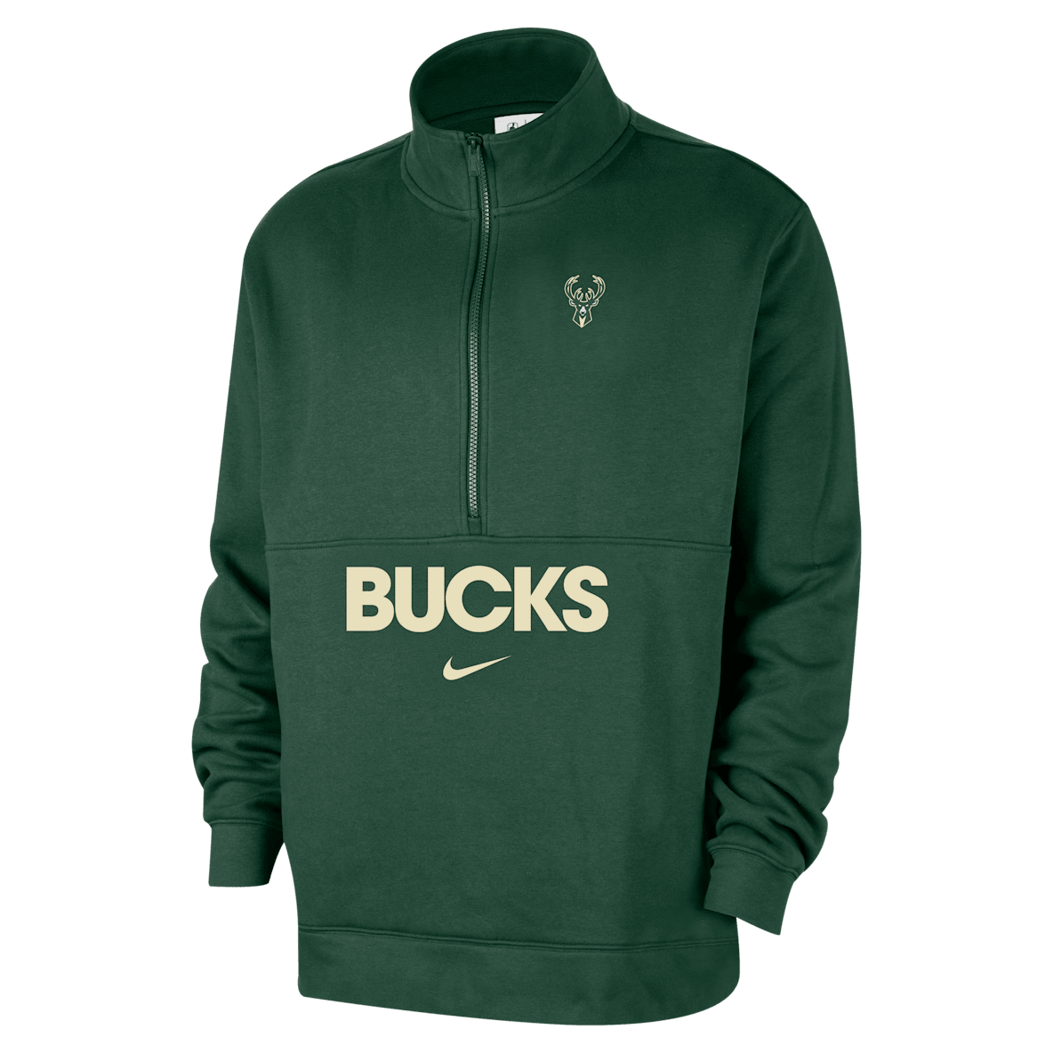 Milwaukee Bucks Club Courtside Men's Nike NBA 1/2-Zip Top